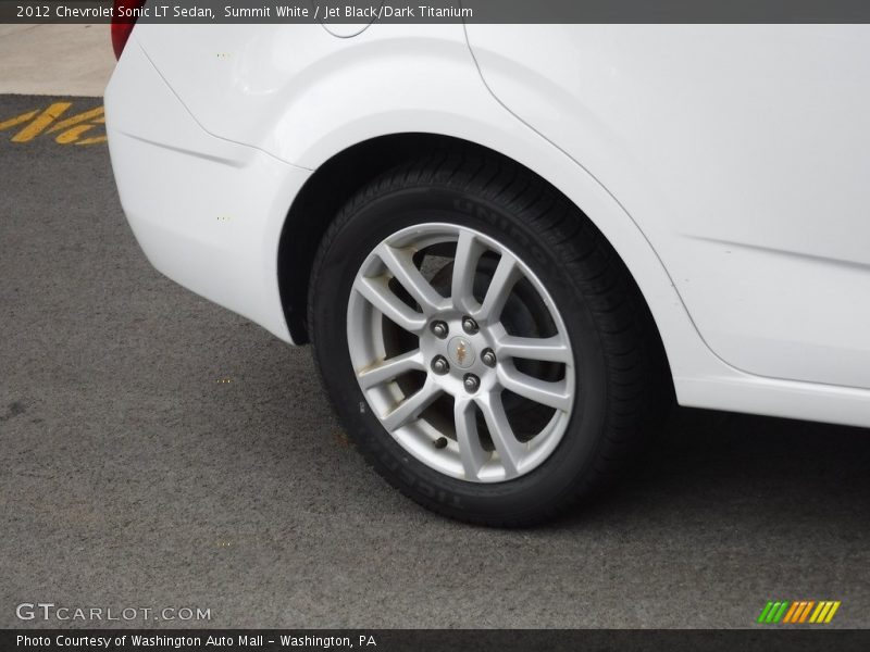 Summit White / Jet Black/Dark Titanium 2012 Chevrolet Sonic LT Sedan