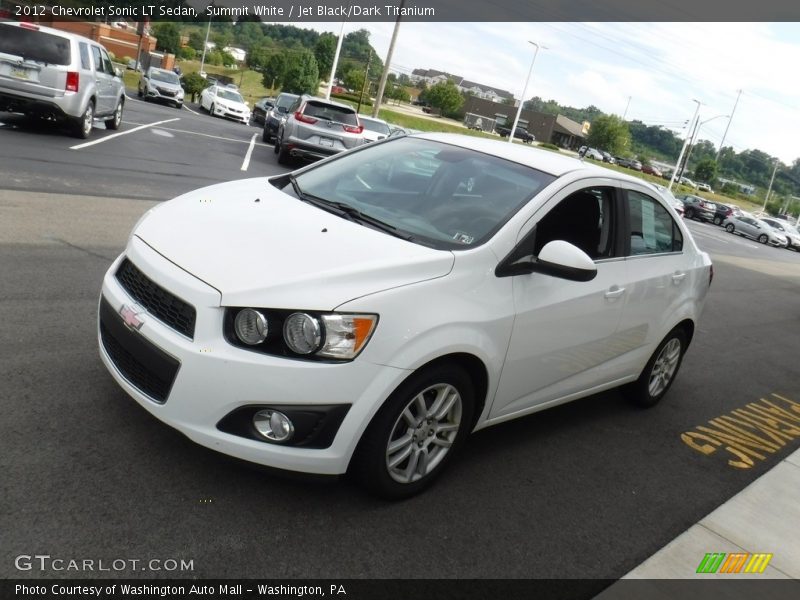 Summit White / Jet Black/Dark Titanium 2012 Chevrolet Sonic LT Sedan