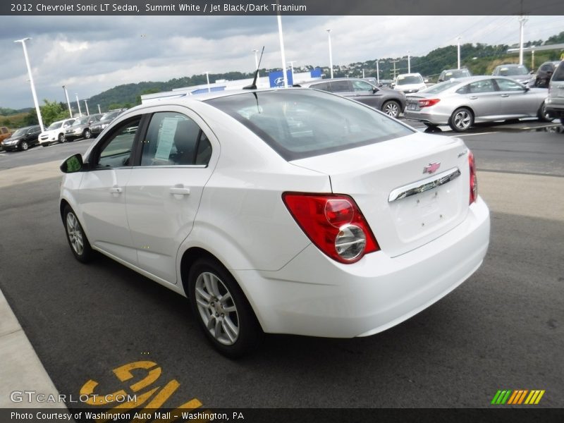 Summit White / Jet Black/Dark Titanium 2012 Chevrolet Sonic LT Sedan