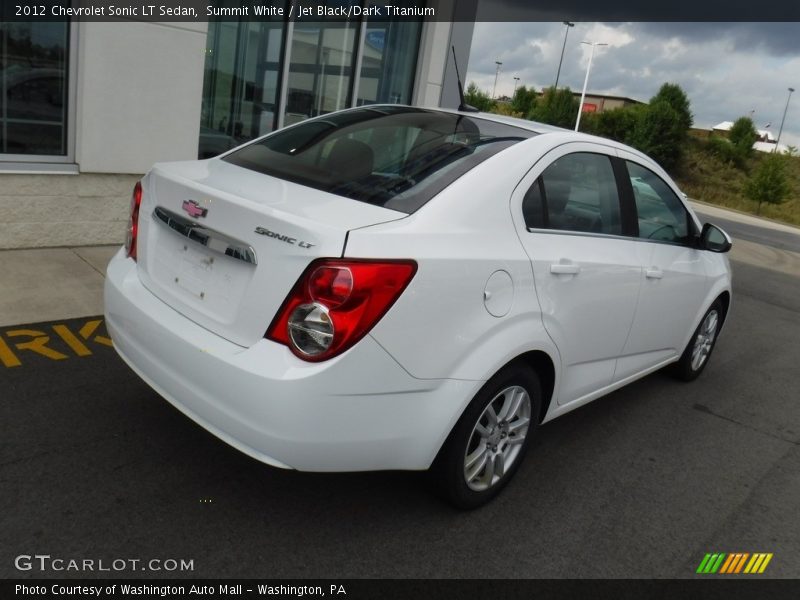 Summit White / Jet Black/Dark Titanium 2012 Chevrolet Sonic LT Sedan