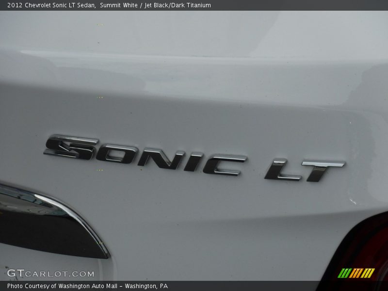Summit White / Jet Black/Dark Titanium 2012 Chevrolet Sonic LT Sedan