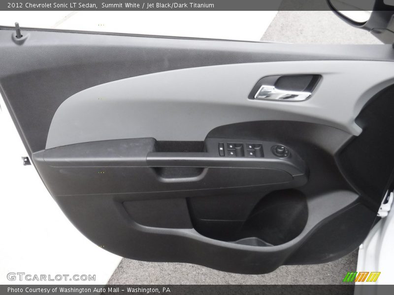 Summit White / Jet Black/Dark Titanium 2012 Chevrolet Sonic LT Sedan