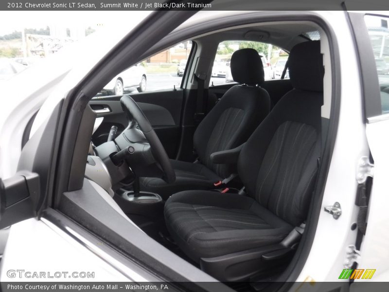 Summit White / Jet Black/Dark Titanium 2012 Chevrolet Sonic LT Sedan