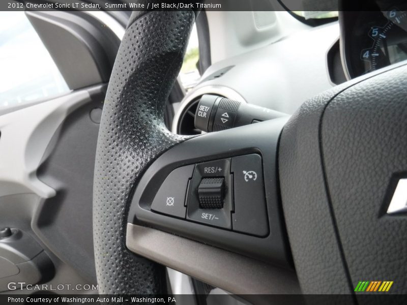 Summit White / Jet Black/Dark Titanium 2012 Chevrolet Sonic LT Sedan