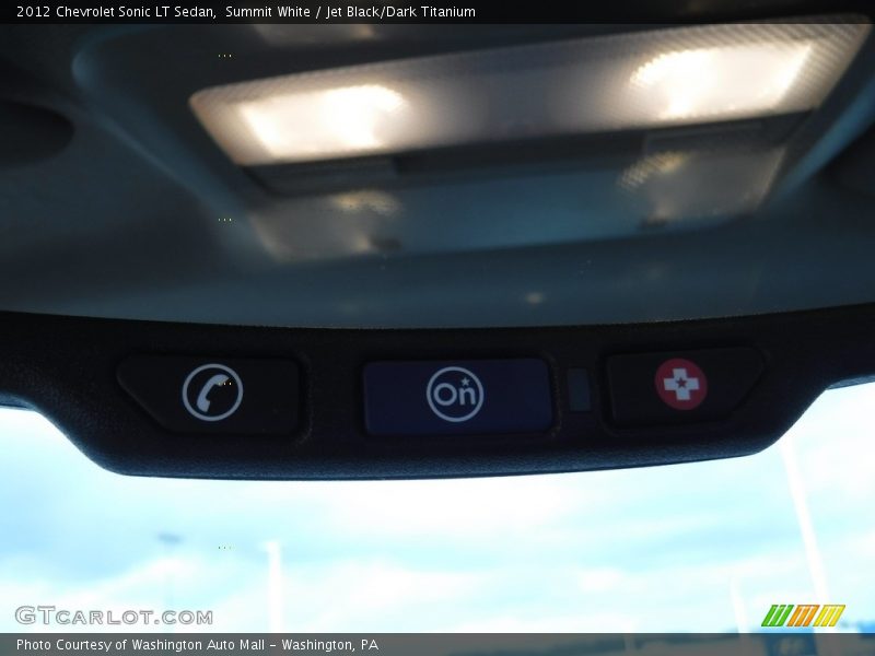 Summit White / Jet Black/Dark Titanium 2012 Chevrolet Sonic LT Sedan