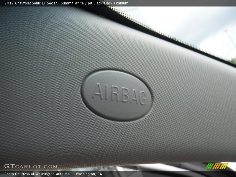 Summit White / Jet Black/Dark Titanium 2012 Chevrolet Sonic LT Sedan