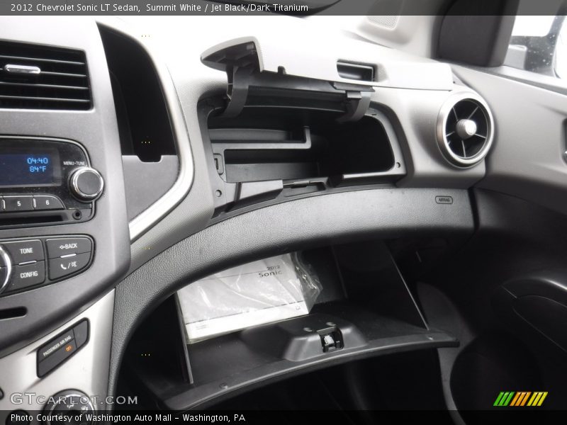 Summit White / Jet Black/Dark Titanium 2012 Chevrolet Sonic LT Sedan