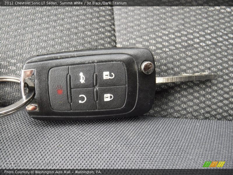 Summit White / Jet Black/Dark Titanium 2012 Chevrolet Sonic LT Sedan