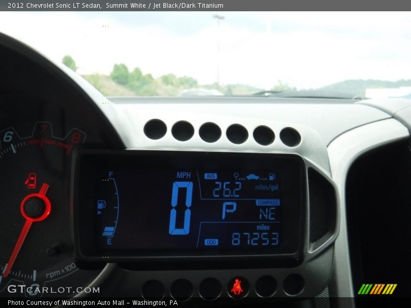 Summit White / Jet Black/Dark Titanium 2012 Chevrolet Sonic LT Sedan