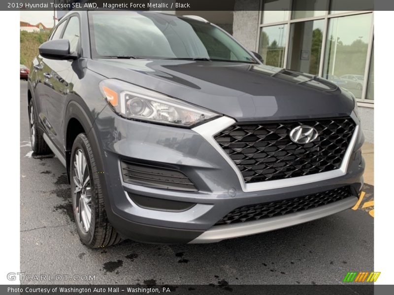 Magnetic Force Metallic / Black 2019 Hyundai Tucson SEL AWD