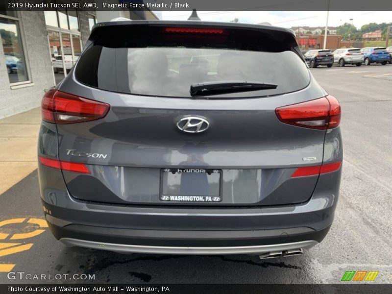 Magnetic Force Metallic / Black 2019 Hyundai Tucson SEL AWD