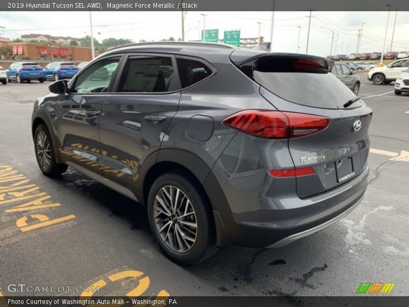 Magnetic Force Metallic / Black 2019 Hyundai Tucson SEL AWD