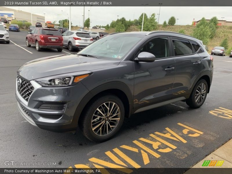 Magnetic Force Metallic / Black 2019 Hyundai Tucson SEL AWD