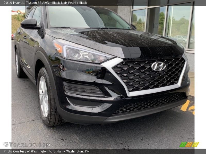 Black Noir Pearl / Black 2019 Hyundai Tucson SE AWD