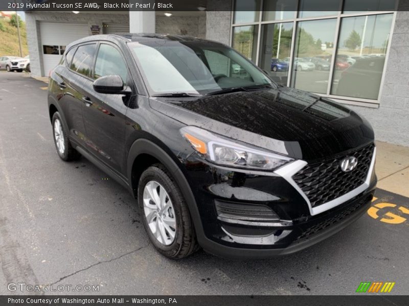 Black Noir Pearl / Black 2019 Hyundai Tucson SE AWD