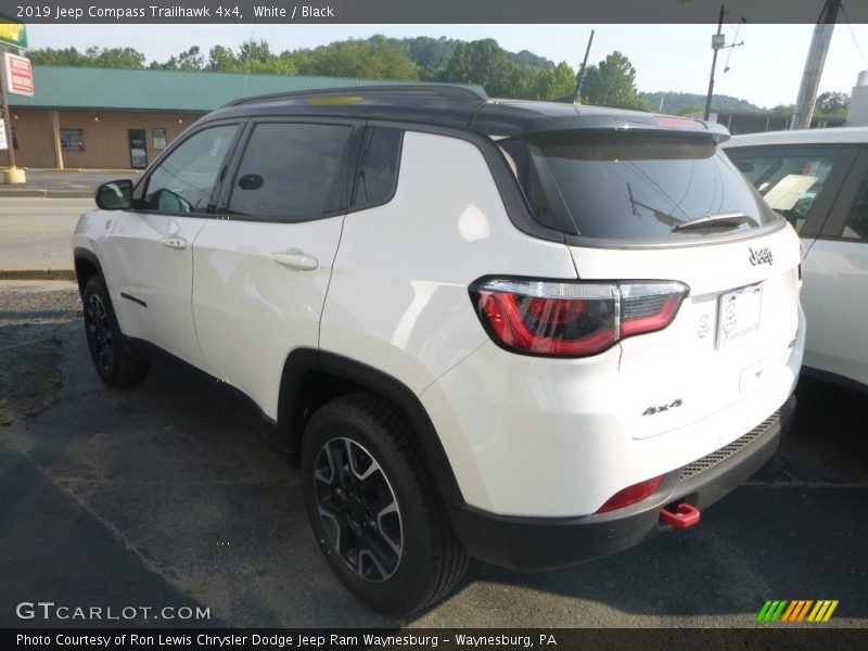 White / Black 2019 Jeep Compass Trailhawk 4x4