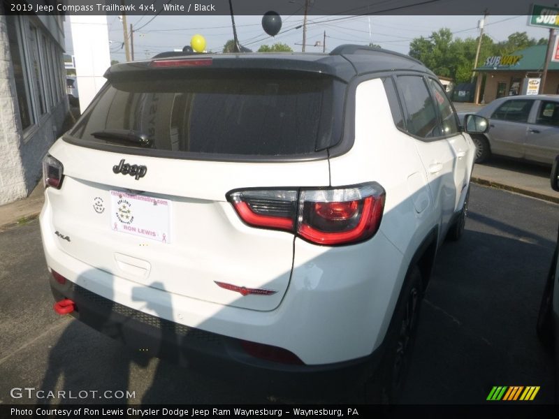 White / Black 2019 Jeep Compass Trailhawk 4x4