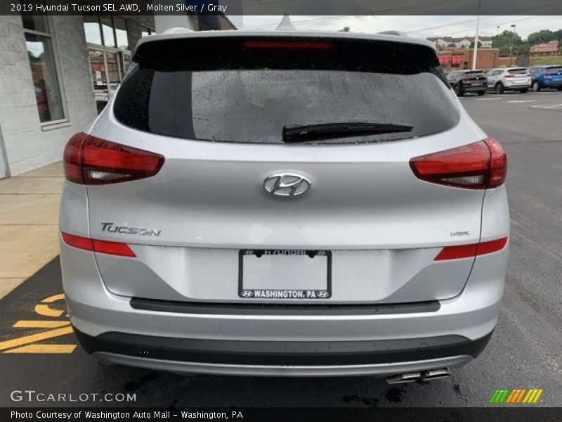 Molten Silver / Gray 2019 Hyundai Tucson SEL AWD