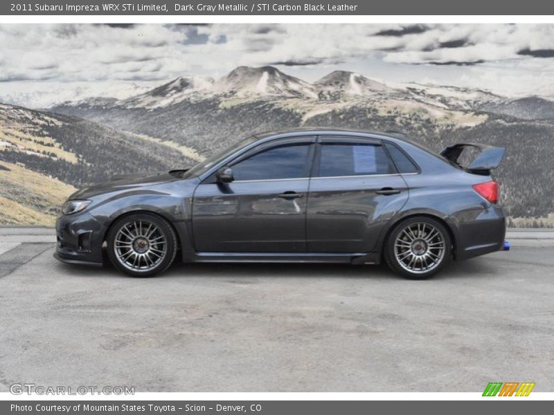 Dark Gray Metallic / STI Carbon Black Leather 2011 Subaru Impreza WRX STi Limited