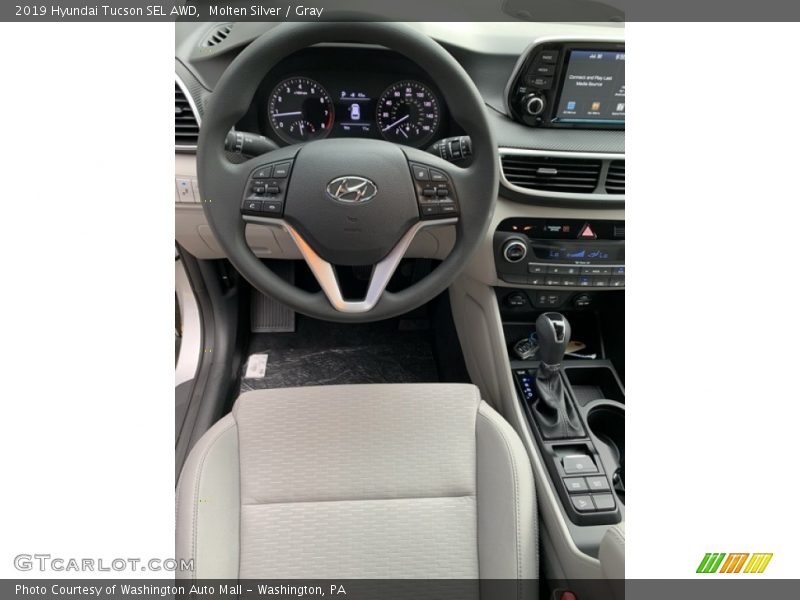 Molten Silver / Gray 2019 Hyundai Tucson SEL AWD