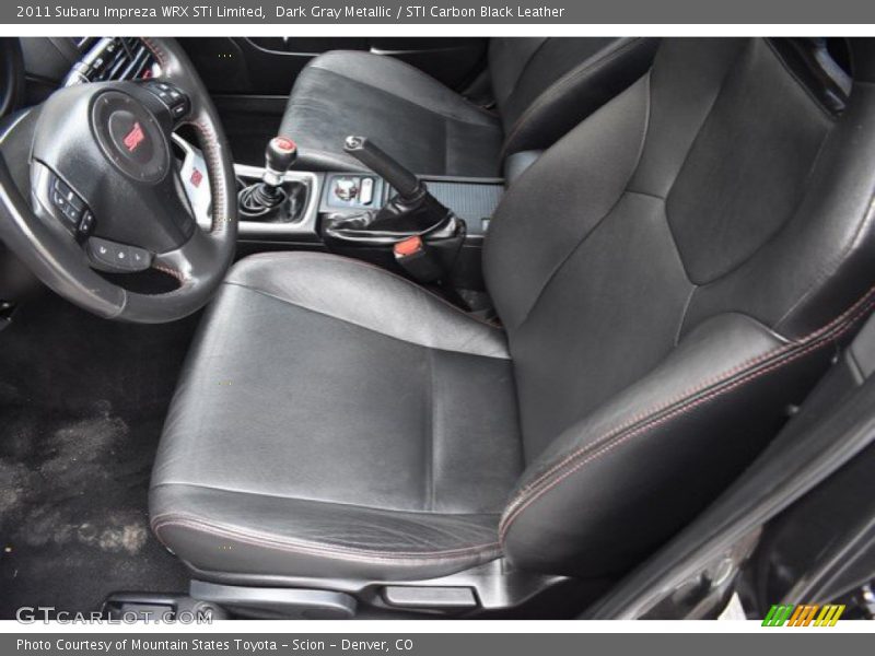 Dark Gray Metallic / STI Carbon Black Leather 2011 Subaru Impreza WRX STi Limited