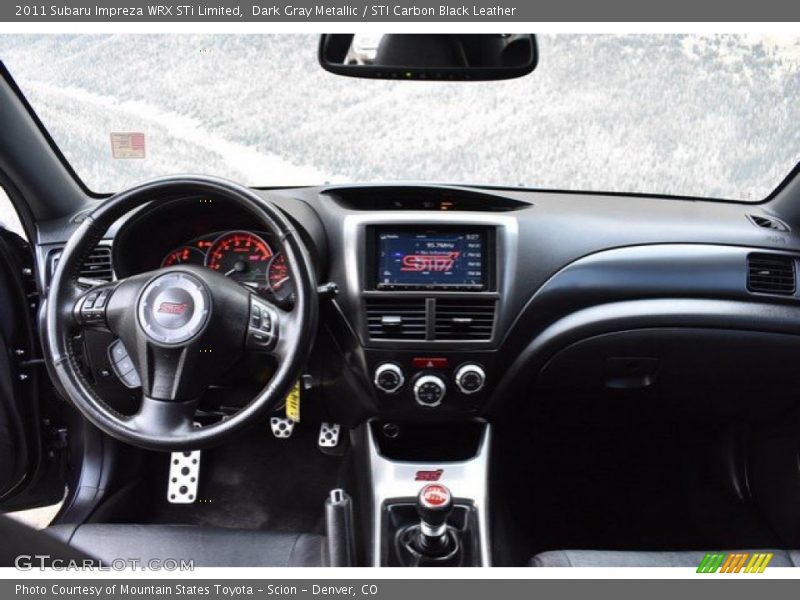 Dark Gray Metallic / STI Carbon Black Leather 2011 Subaru Impreza WRX STi Limited