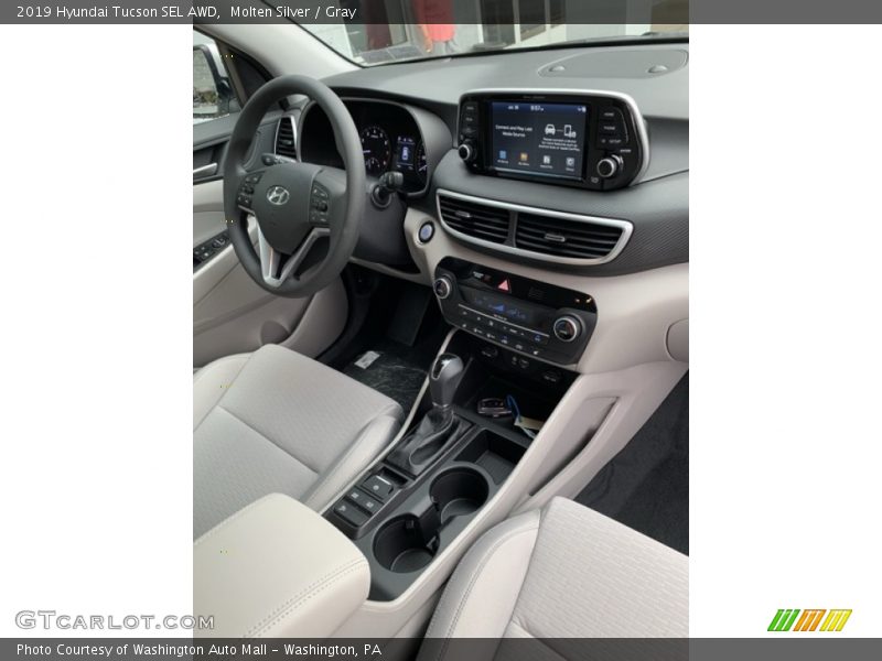 Molten Silver / Gray 2019 Hyundai Tucson SEL AWD