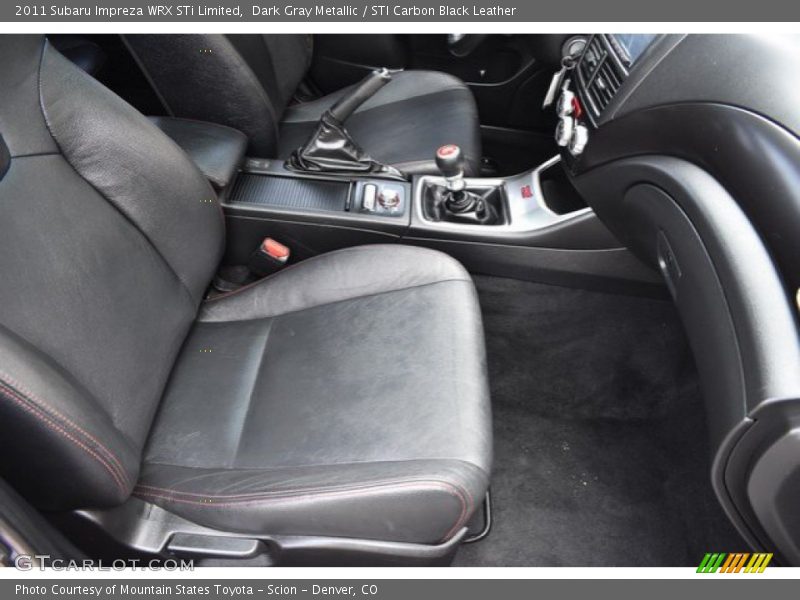 Dark Gray Metallic / STI Carbon Black Leather 2011 Subaru Impreza WRX STi Limited