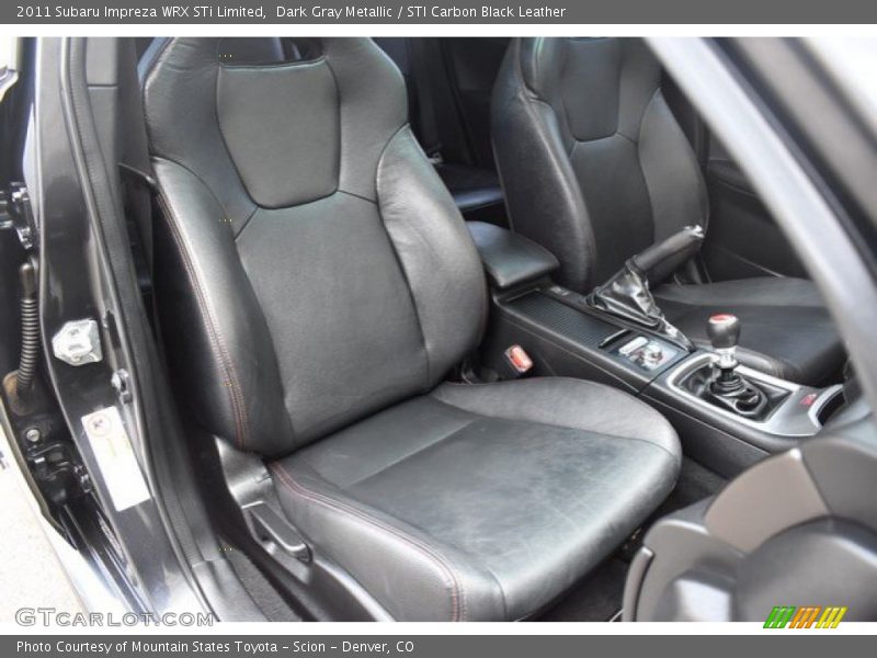 Dark Gray Metallic / STI Carbon Black Leather 2011 Subaru Impreza WRX STi Limited