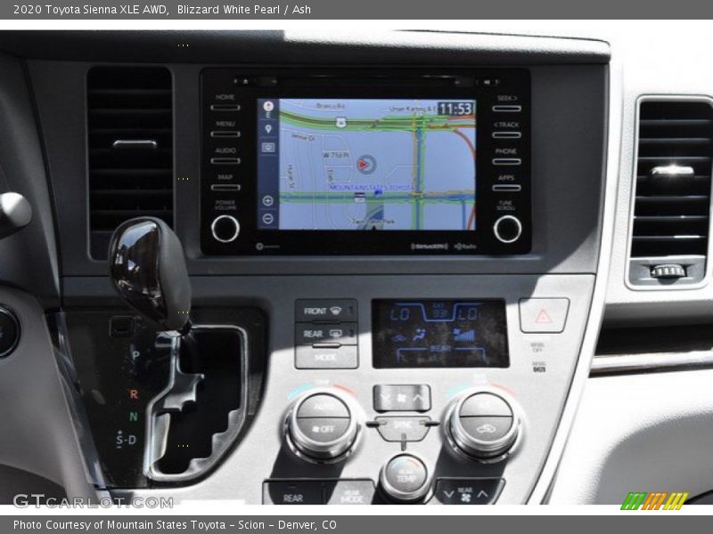 Blizzard White Pearl / Ash 2020 Toyota Sienna XLE AWD