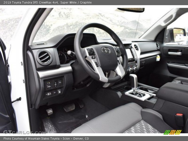 Super White / Graphite 2019 Toyota Tundra SR5 CrewMax 4x4