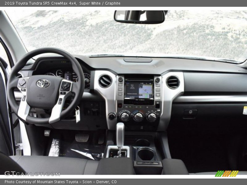 Super White / Graphite 2019 Toyota Tundra SR5 CrewMax 4x4