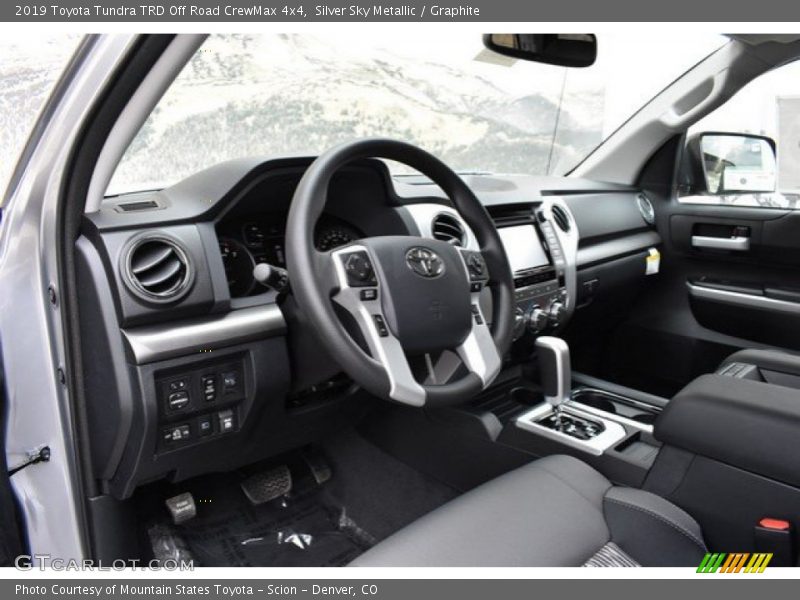 Silver Sky Metallic / Graphite 2019 Toyota Tundra TRD Off Road CrewMax 4x4