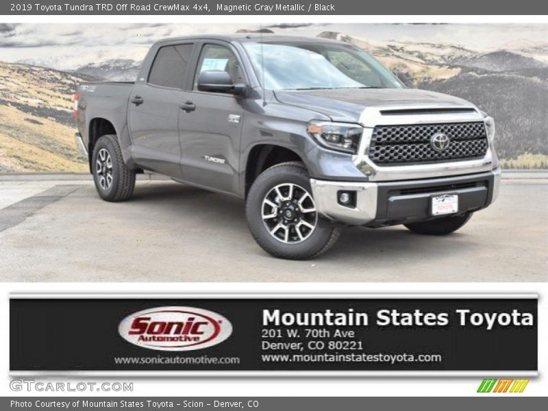 Magnetic Gray Metallic / Black 2019 Toyota Tundra TRD Off Road CrewMax 4x4