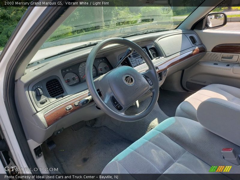 Vibrant White / Light Flint 2003 Mercury Grand Marquis GS