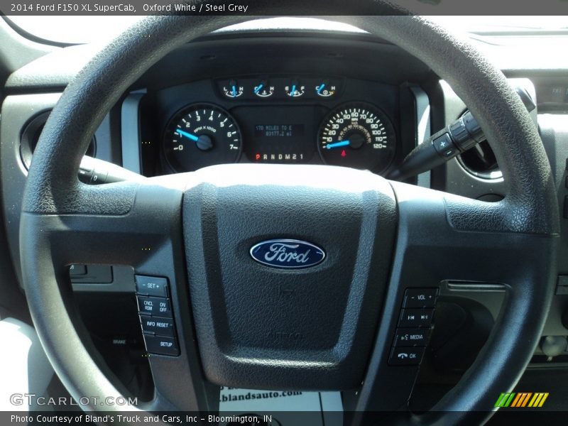 Oxford White / Steel Grey 2014 Ford F150 XL SuperCab