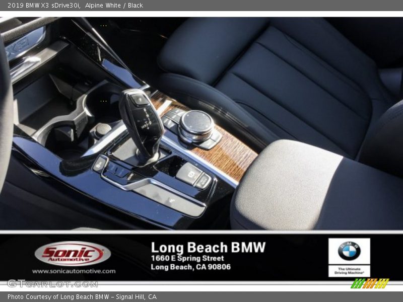 Alpine White / Black 2019 BMW X3 sDrive30i