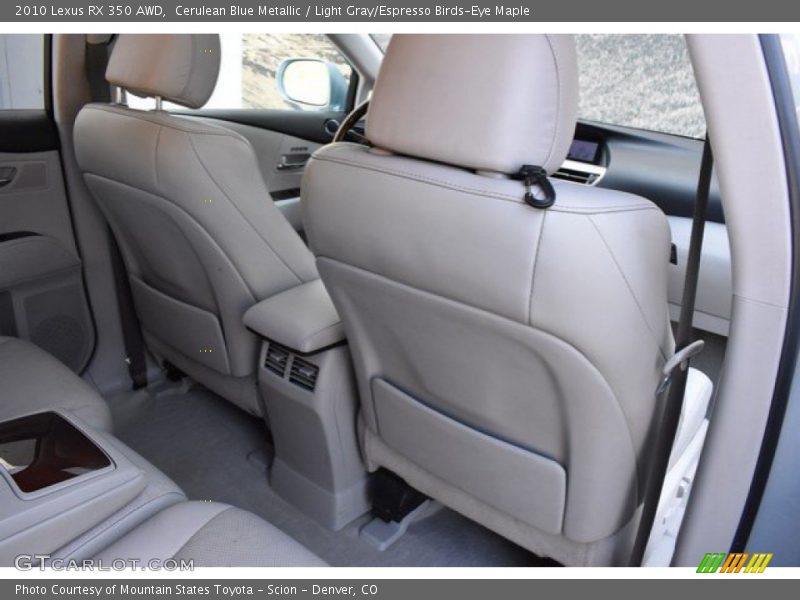 Cerulean Blue Metallic / Light Gray/Espresso Birds-Eye Maple 2010 Lexus RX 350 AWD