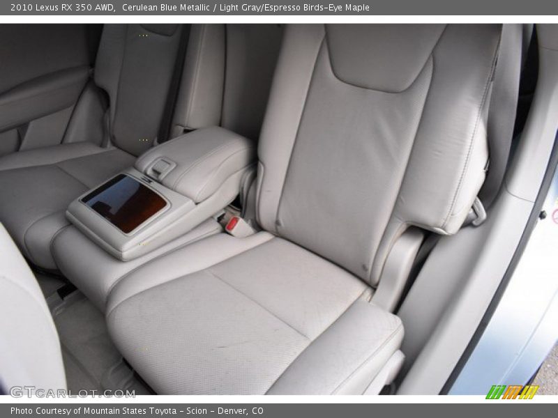 Cerulean Blue Metallic / Light Gray/Espresso Birds-Eye Maple 2010 Lexus RX 350 AWD