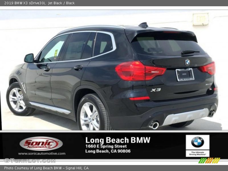 Jet Black / Black 2019 BMW X3 sDrive30i