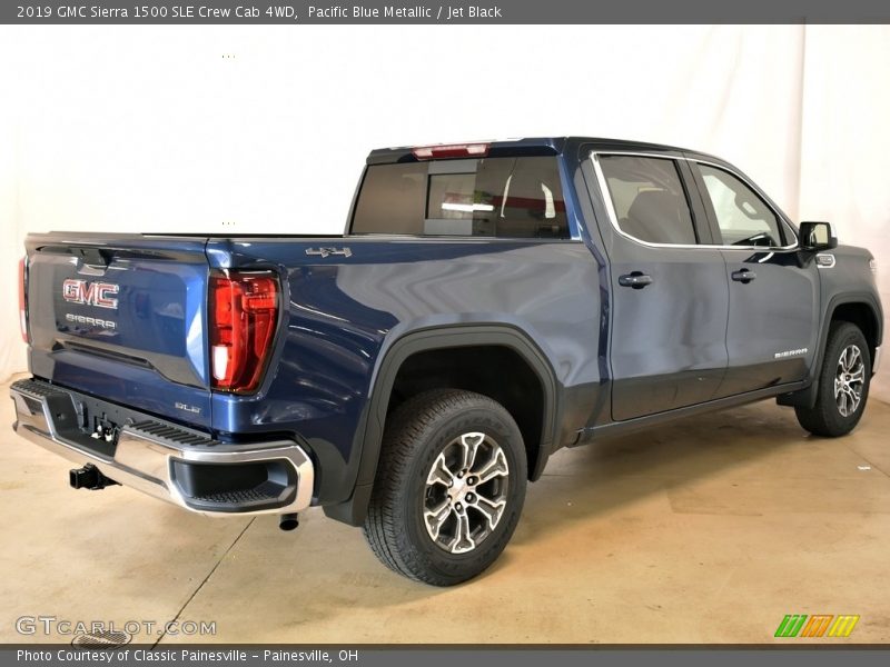 Pacific Blue Metallic / Jet Black 2019 GMC Sierra 1500 SLE Crew Cab 4WD