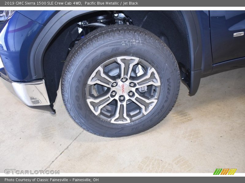 Pacific Blue Metallic / Jet Black 2019 GMC Sierra 1500 SLE Crew Cab 4WD