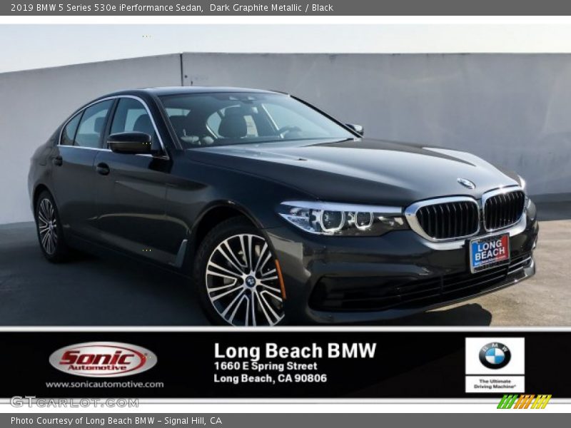 Dark Graphite Metallic / Black 2019 BMW 5 Series 530e iPerformance Sedan