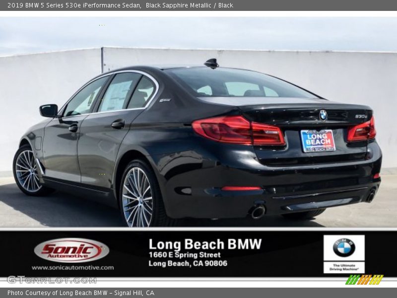 Black Sapphire Metallic / Black 2019 BMW 5 Series 530e iPerformance Sedan