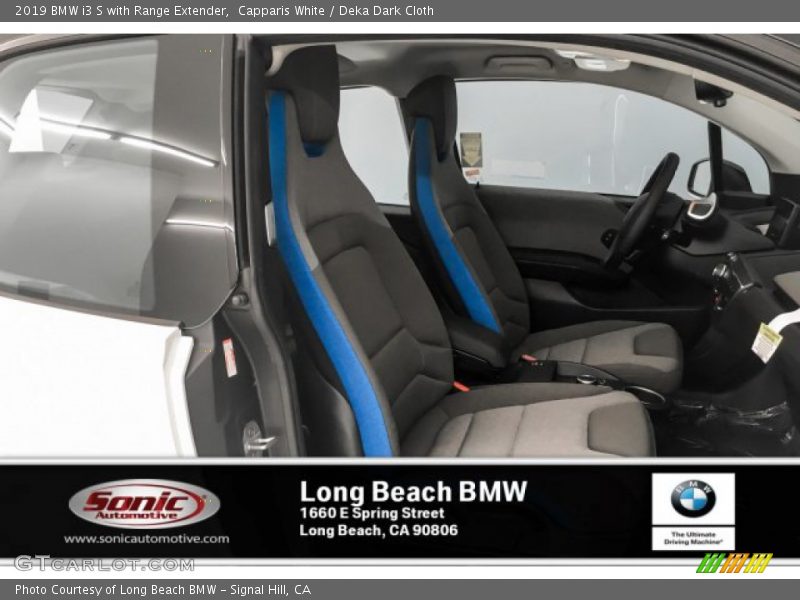 Capparis White / Deka Dark Cloth 2019 BMW i3 S with Range Extender