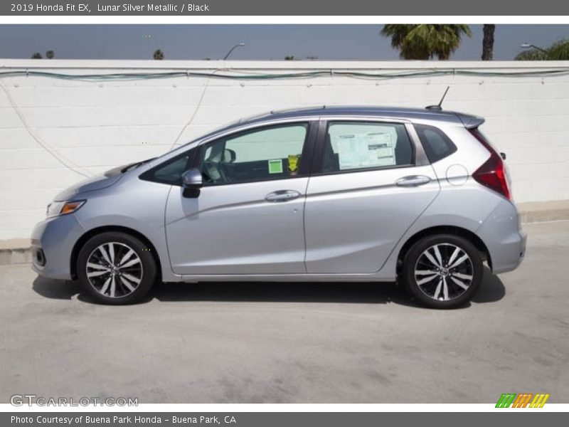 Lunar Silver Metallic / Black 2019 Honda Fit EX