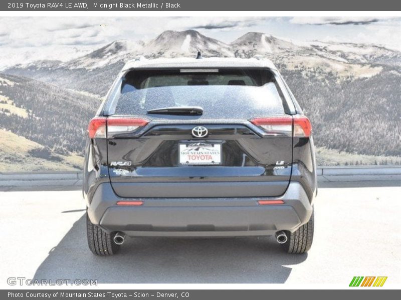 Midnight Black Metallic / Black 2019 Toyota RAV4 LE AWD