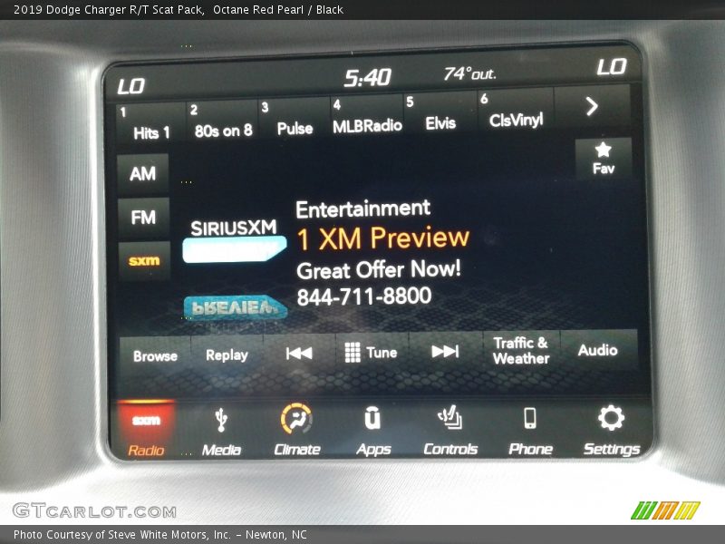 Octane Red Pearl / Black 2019 Dodge Charger R/T Scat Pack