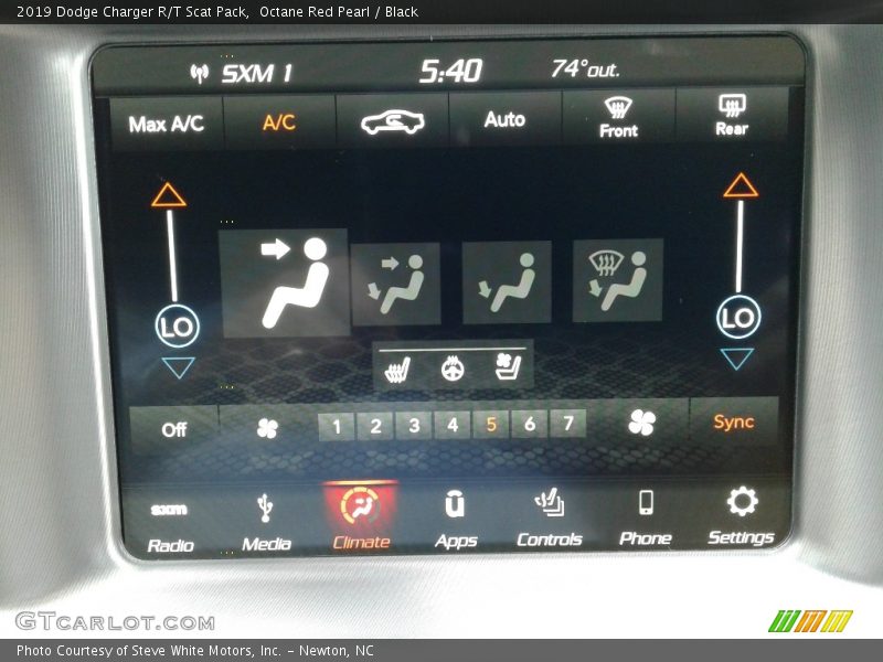 Octane Red Pearl / Black 2019 Dodge Charger R/T Scat Pack