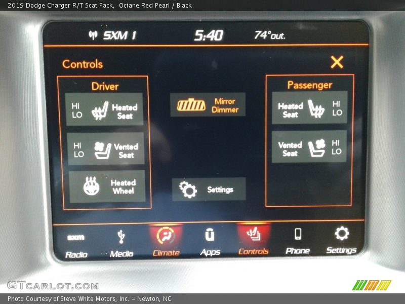 Octane Red Pearl / Black 2019 Dodge Charger R/T Scat Pack